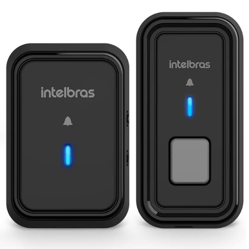 Campainha Sem Fio Com Bateria CIB 101 Preto Intelbras